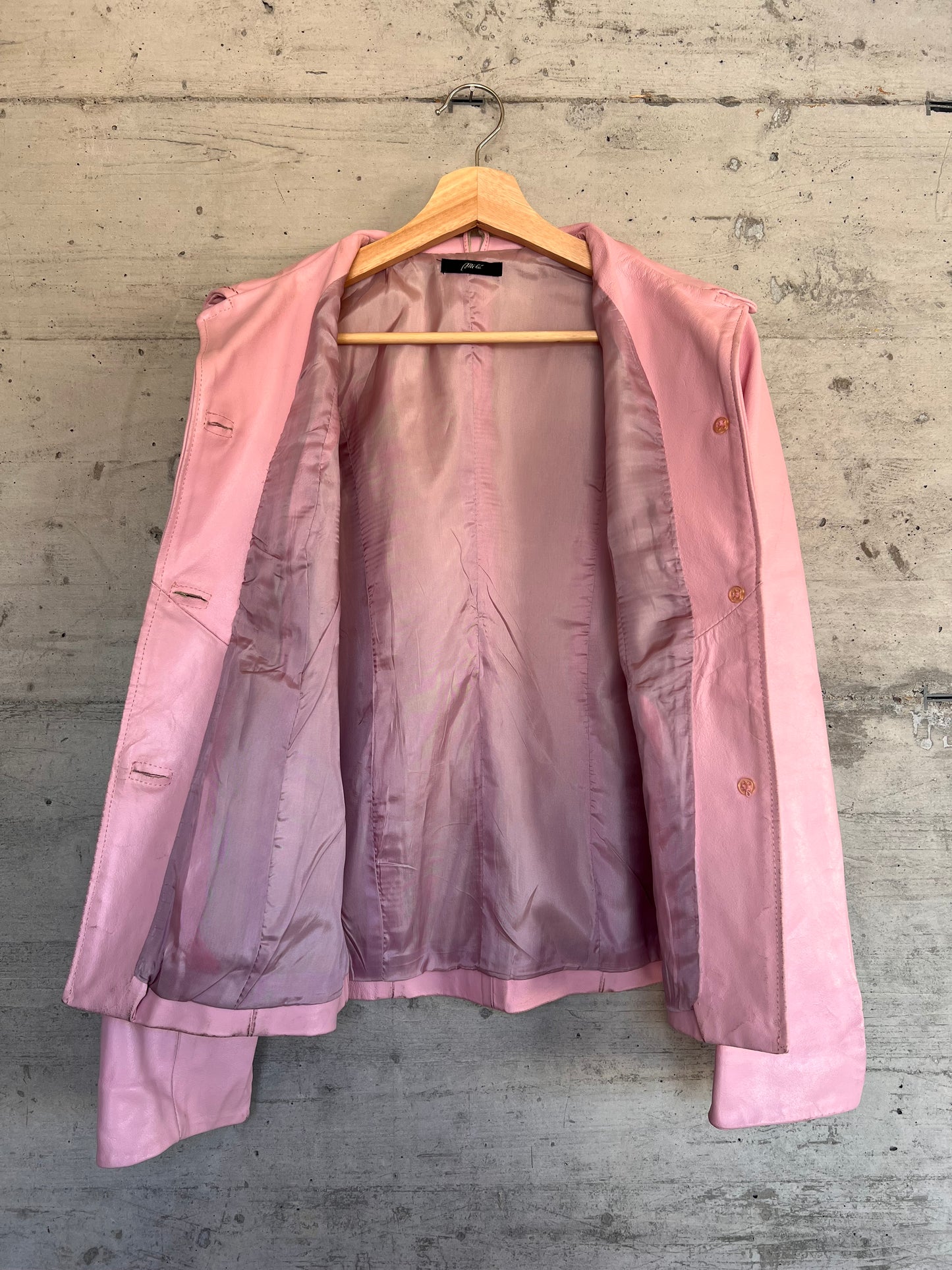 Light Pink Leather Jacket