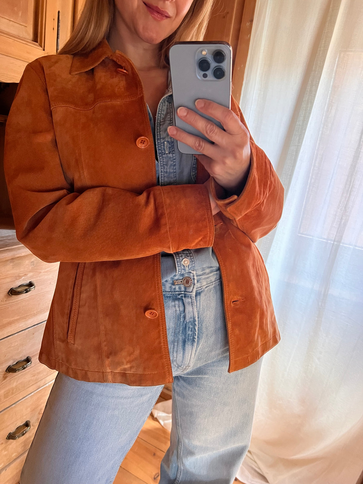 Vintage Suede Leather Jacket