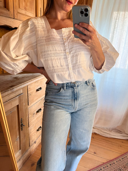 Lace Cotton Shirt