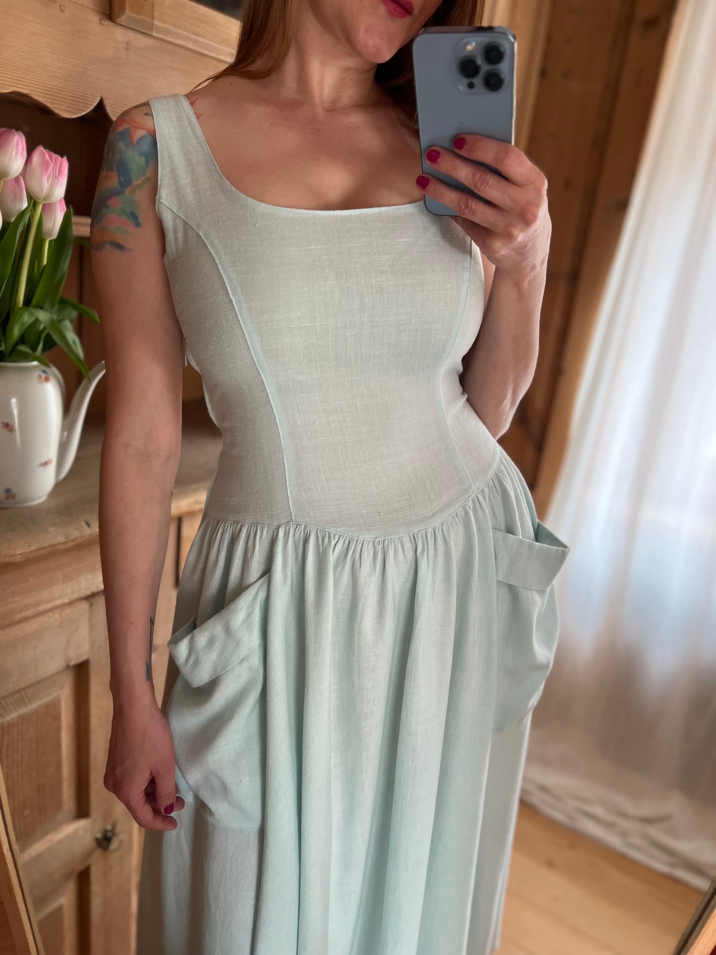 Vtg Mint Dress