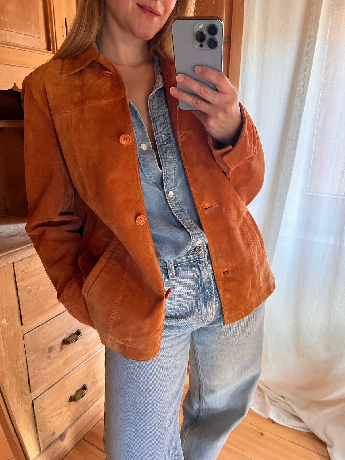 Vintage Suede Leather Jacket