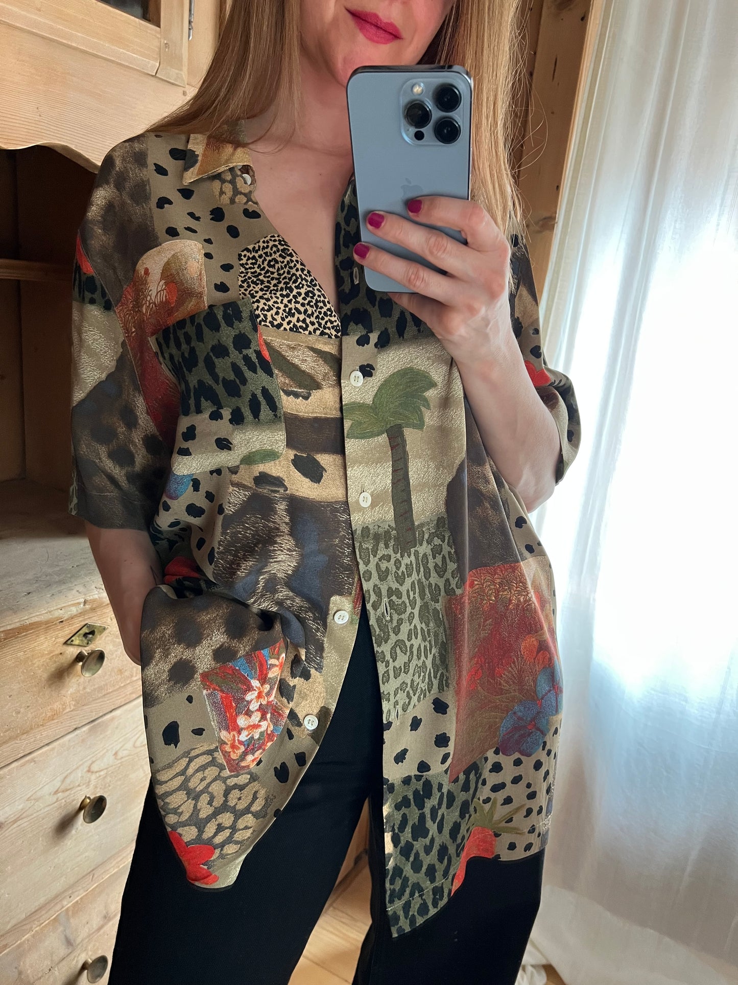 Vtg Viscose Shirt