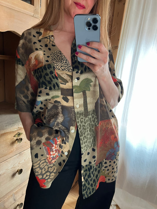 Vtg Viscose Shirt