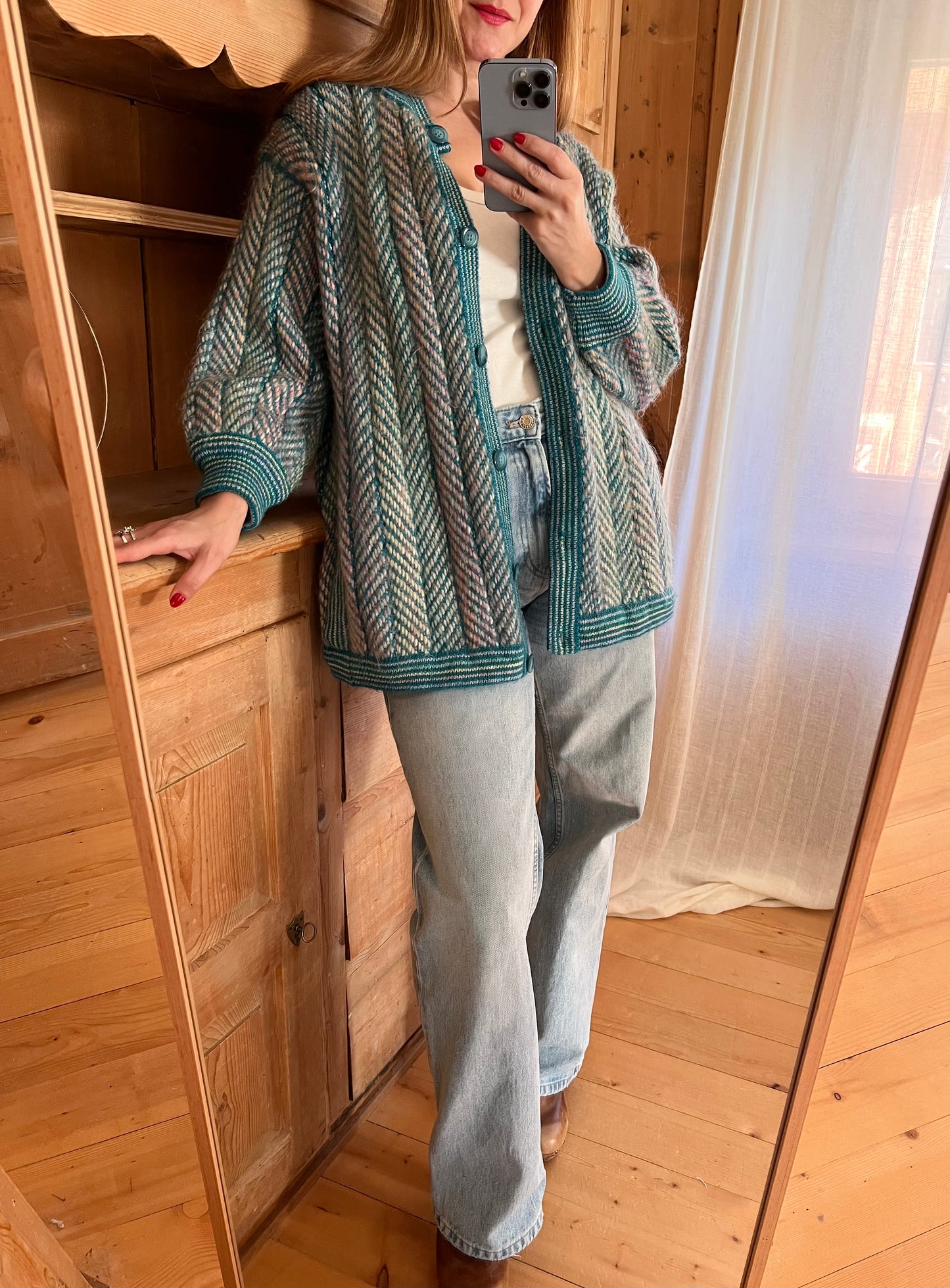 Reversible Wool Cardigan