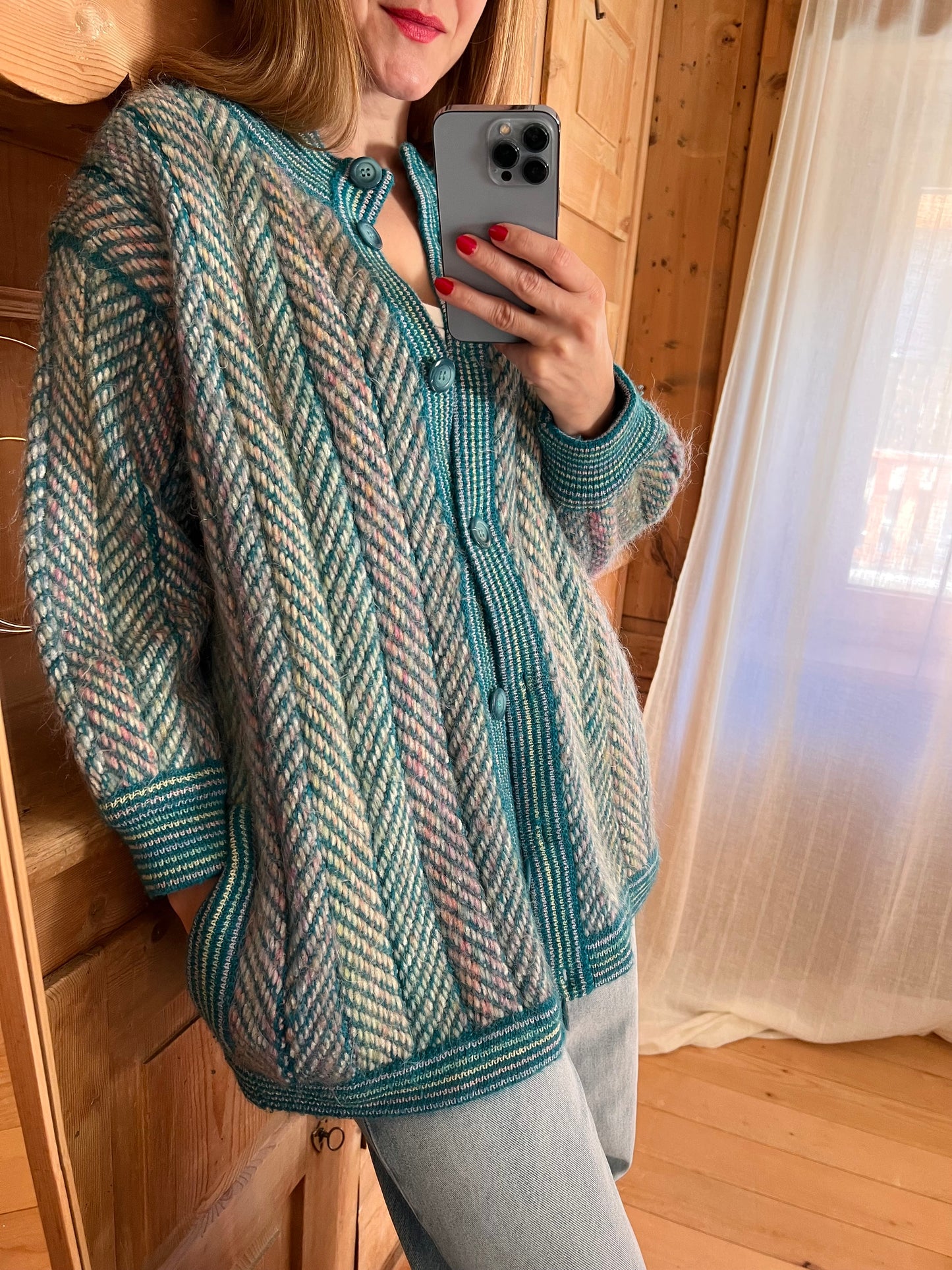 Reversible Wool Cardigan