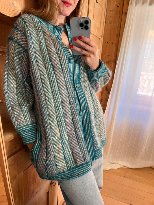 Reversible Wool Cardigan