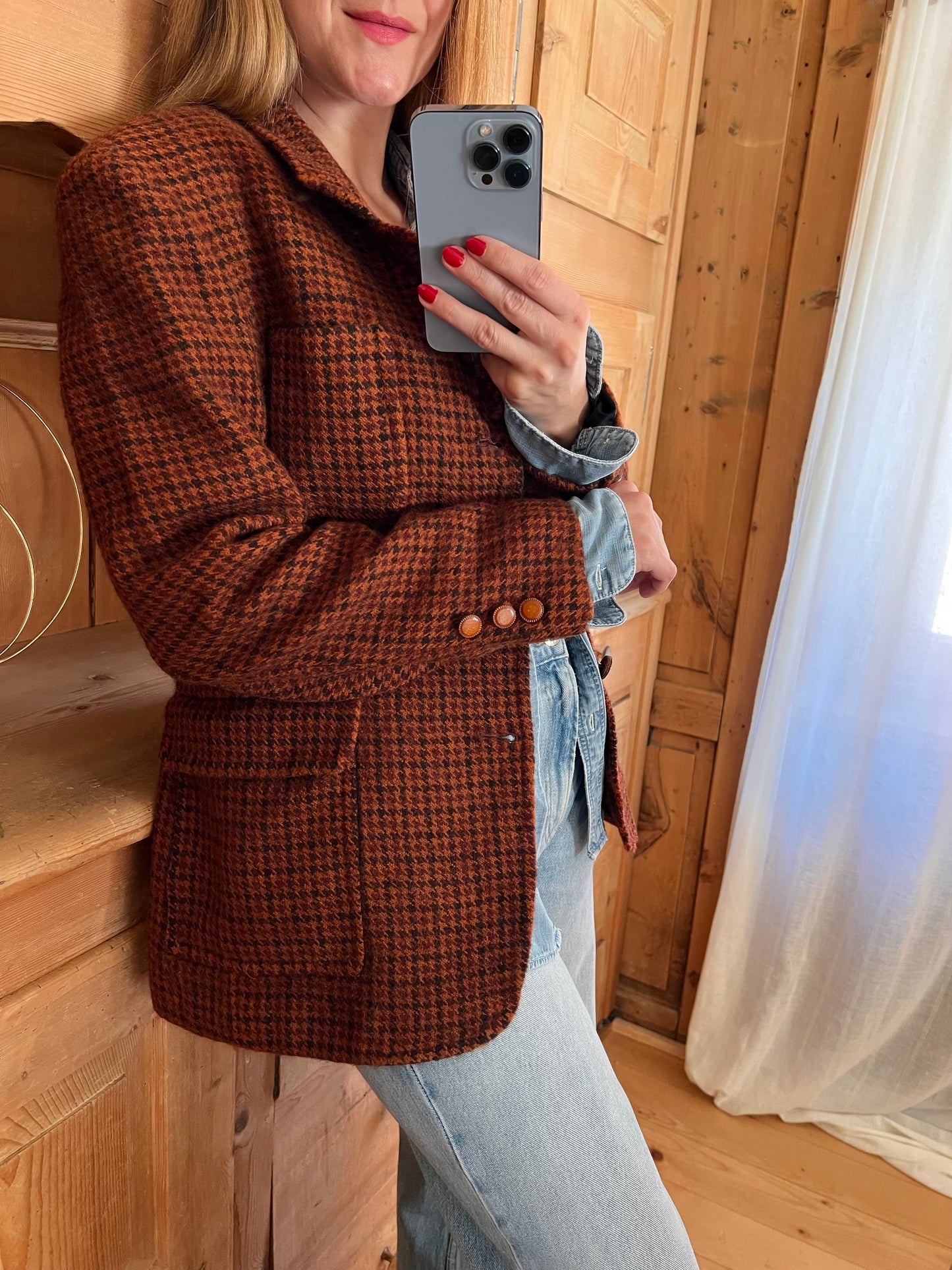 Checked Wool Blazer